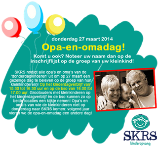 De eerste opa-en-omadag van SKRS! Komt u ook?